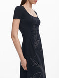 DESIGUAL Abito Bucarest a trapezio NERO MLT