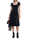 DESIGUAL Abito Napoles svasato NERO MLT