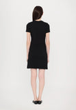 EA7 D Abito in maglia con macrologo nero