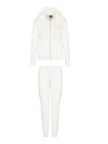 EA7 D Tuta 2 pezzi con cappuccio con logo strass bianco