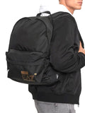 EA7 U Zaino in tessuto con tasca e piccolo logo NERO/ORO