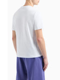 EA7 U T-shirt con logo in rilievo bianco