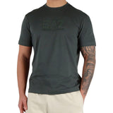 EA7 U T-shirt con macrologo grigio