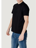 EA7 U T-shirt con logo in rilievo nero