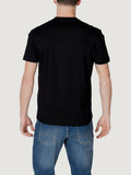 EA7 U T-shirt con logo in rilievo nero