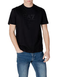 EA7 U T-shirt con logo in rilievo nero