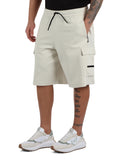 EA7 U Bermuda cargo con logo beige