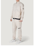 EA7 U Felpa in misto cotone beige