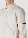 EA7 U Felpa in misto cotone beige