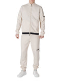 EA7 U Felpa in misto cotone beige