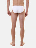 EA7 U Slip mare bianco con logo argento B.CO/ARGENTO