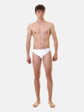 EA7 U Slip mare bianco con logo argento B.CO/ARGENTO