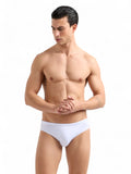 Slip mare bianco con logo argento