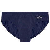EA7 U Costume slip con logo BLU/ARGENTO