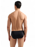 EA7 U Slip mare con logo piccolo NERO/ARGENTO