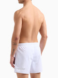 EA7 U Costume pantaloncino mare con logo EA7 B.CO/ARGENTO
