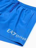 EA7 U Costume pantaloncino mare con logo BLUETTE/ARG.