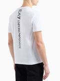 T-shirt con piccolo logo sul davanti e maxi logo dietro
