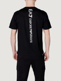 T-shirt con piccolo logo sul davanti e maxi logo dietro