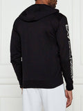 EA7 U Felpa zip con cappuccio NERO/B.CO
