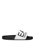 EA7 U Ciabatta mare slippers logo EA7 B.CO NERO
