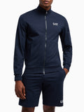 EA7 U Felpa con logo blu
