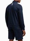 EA7 U Felpa con logo blu