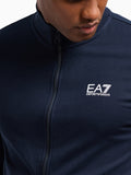 EA7 U Felpa con logo blu