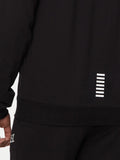 EA7 U Felpa cappuccio con logo nero