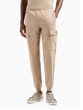 EA7 U Pantaloni tuta cargo core identity in cotone beige