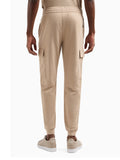 EA7 U Pantaloni tuta cargo core identity in cotone beige