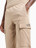 EA7 U Pantaloni tuta cargo core identity in cotone beige