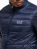 EA7 U Smanicato basic trapuntato blu