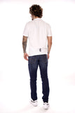 EA7 U T-shirt con stampa logo e stampa sul retro bianco