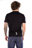 EA7 U T-shirt con stampa logo e stampa sul retro nero