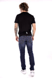EA7 U T-shirt con stampa logo e stampa sul retro nero