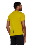 EA7 U T-shirt girocollo con logo piccolo senape