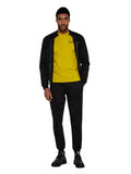 EA7 U T-shirt girocollo con logo piccolo senape