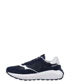 EA7 U Sneakers suola alta logo EA7 BLU/B.CO