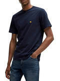ELLESSE U T-shirt basic con patch logo blu