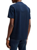 ELLESSE U T-shirt basic con patch logo blu