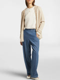 E.MIRO' PRE COLL Pantaloni denim elastico in vita blu