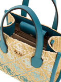 GUESS ACC D COL Mini Borsa a mano Silvana 4G logo turchese