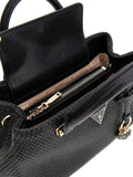 GUESS ACC D COL Borsa phaedra small satchel nero