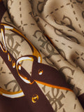 GUESS ACC D PRE Foulard quadrato logato MARRONE MLT