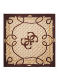 GUESS ACC D PRE Foulard quadrato logato MARRONE MLT