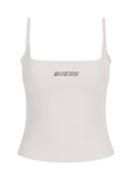 GUESS ATH D COL Top ortensia bianco