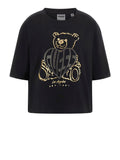 T-shirt boxy fit con orso