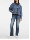 GUESS J D COL Giacca jeans oversize DENIM MEDIO