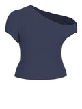 GUESS J D COL Top cut out spalla blu